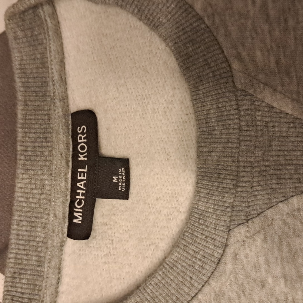 Michael Kors Light Gray Crewneck Sweater Unisex - Picture 2 of 5